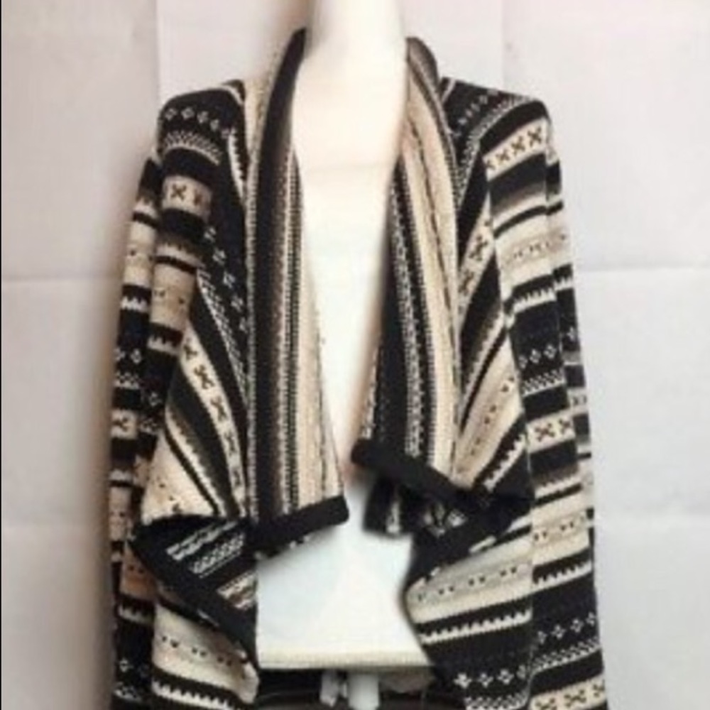 Cozy Alice + Olivia Waterfall Open Wool Cardigan